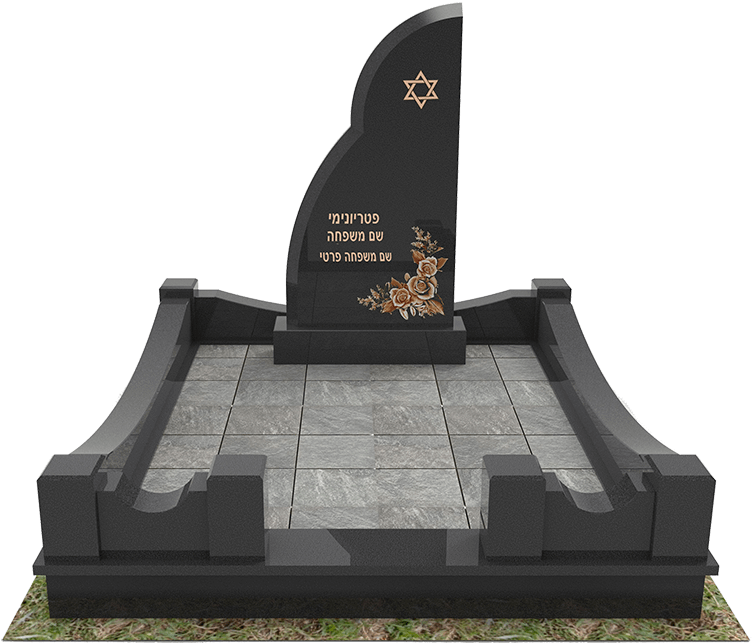 Фото дизайнерского памятника «Парус» на могилу