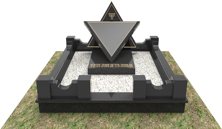 Фото дизайнерского памятника «Звезда» на могилу
